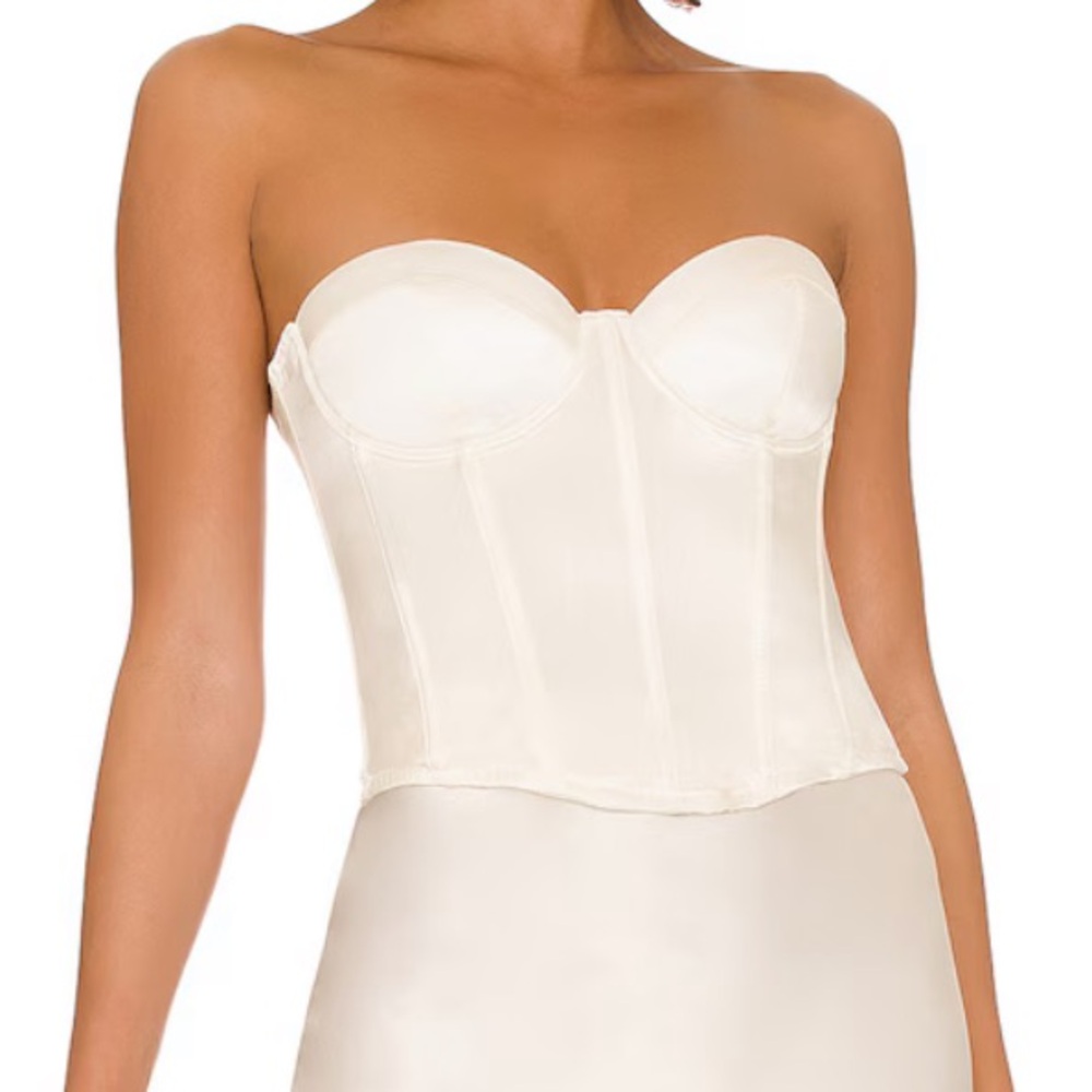 Hamptons bustier in ivory FLEUR DU MAI